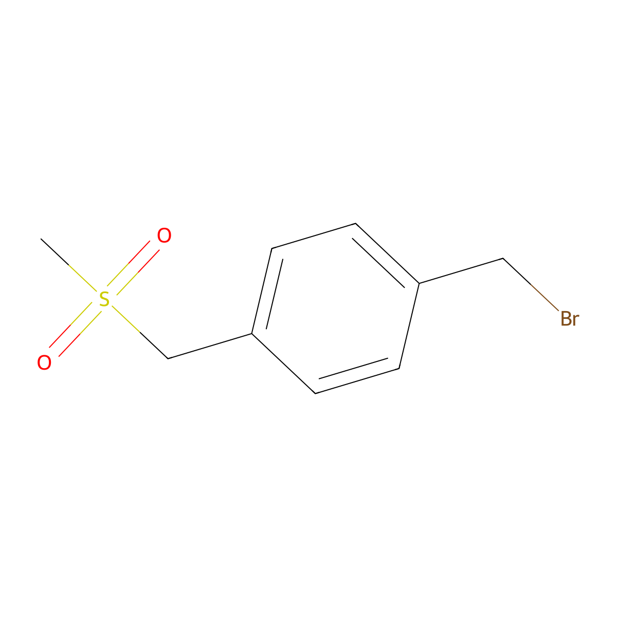1-(Bromomethyl)-4-(methanesulfonylmethyl)benzene molecular structure, CAS 1637371-06-2