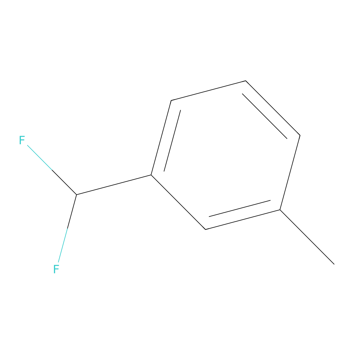 1-(Difluoromethyl)-3-methylbenzene molecular structure, CAS 1637371-42-6