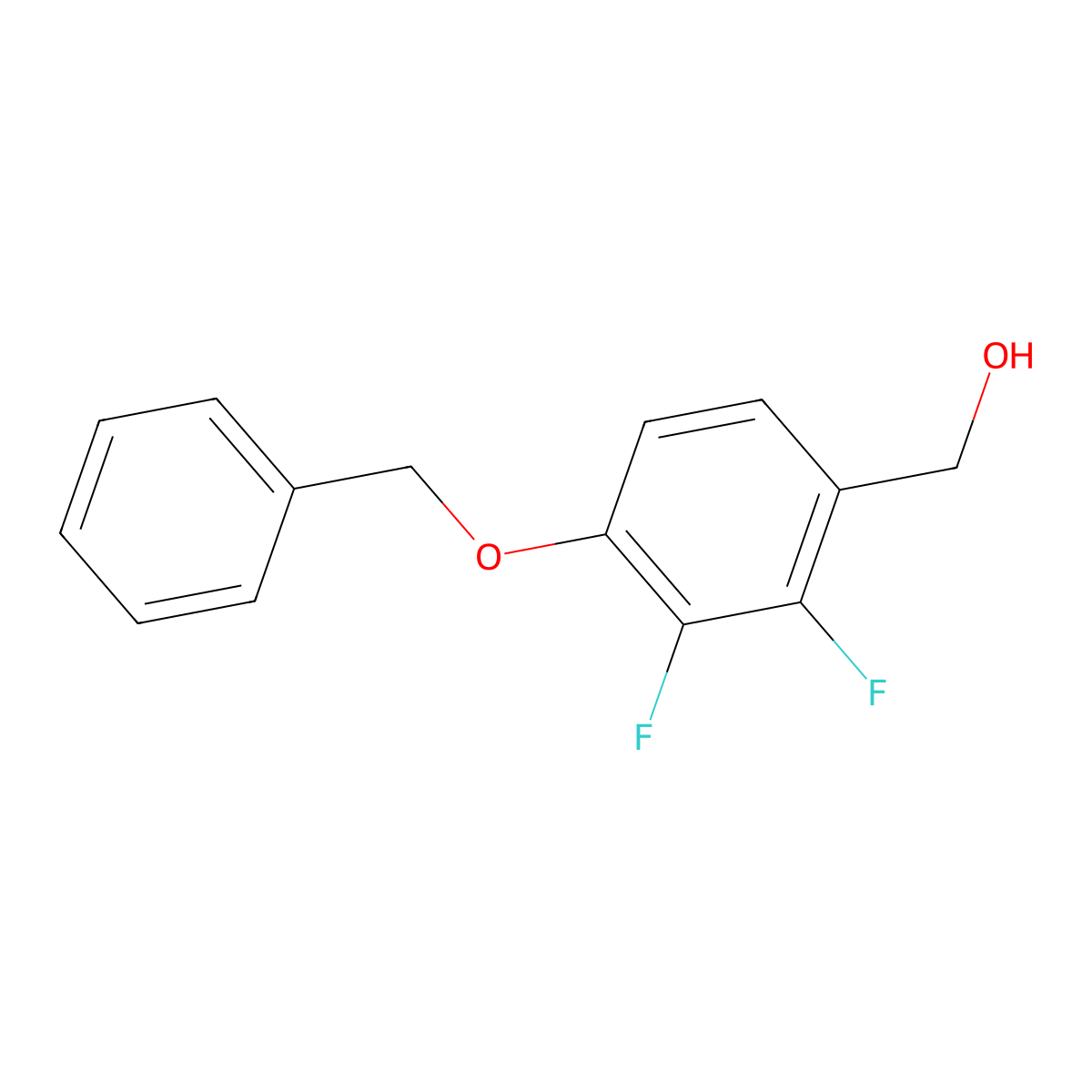 2,3-Difluoro-4-(phenylmethoxy)benzyl alcohol molecular structure, CAS 1637386-43-6