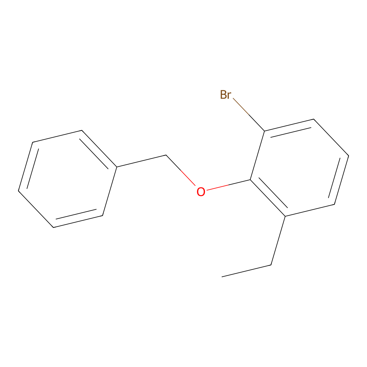 2-(BenZyloxy)-1-bromo-3-ethylbenZene molecular structure, CAS 1637440-05-1