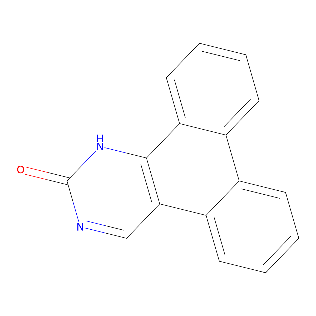 Dibenzo[f,h]quinazolin-2(1H)-one molecular structure, CAS 1637465-83-8