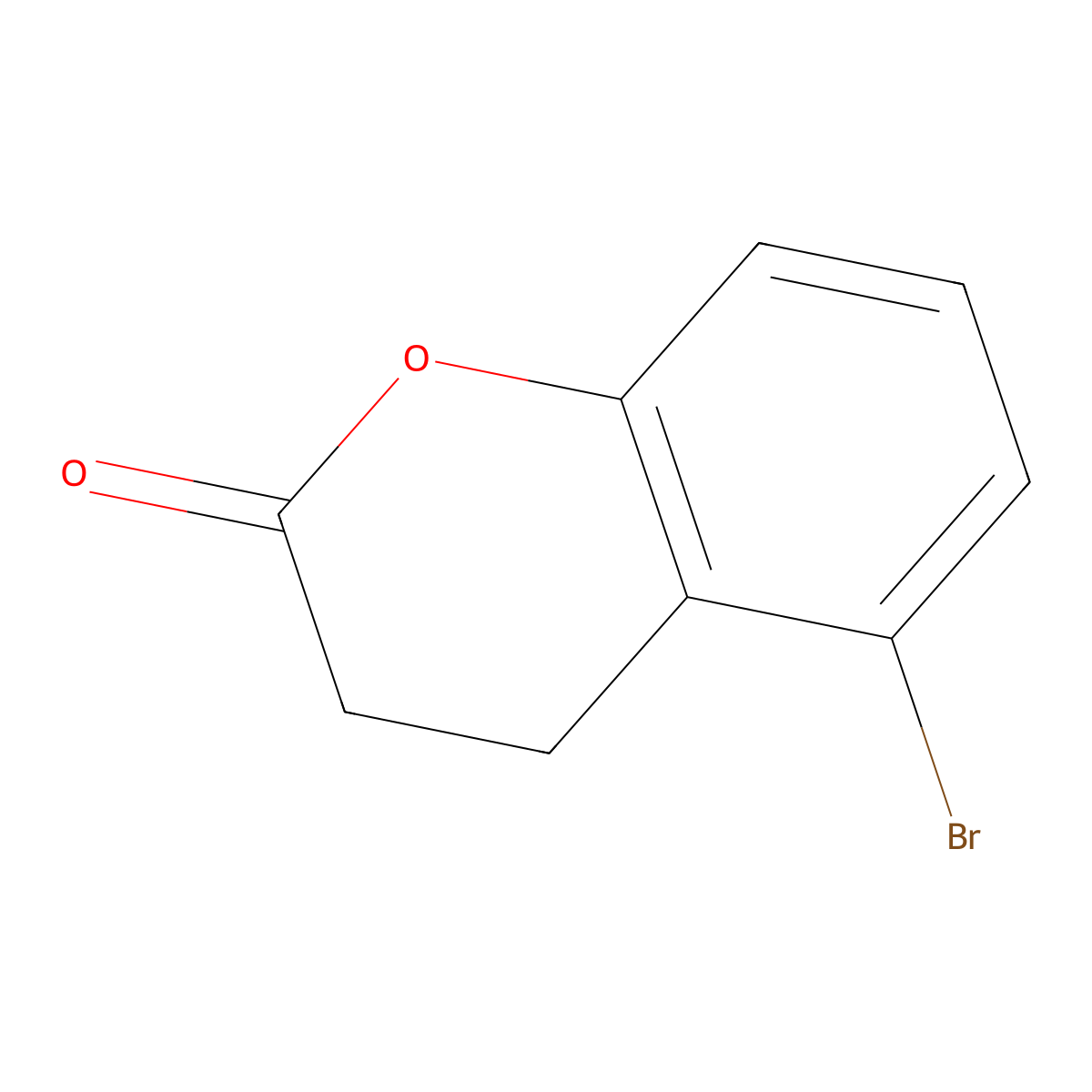 5-Bromochroman-2-one molecular structure, CAS 1637490-76-6