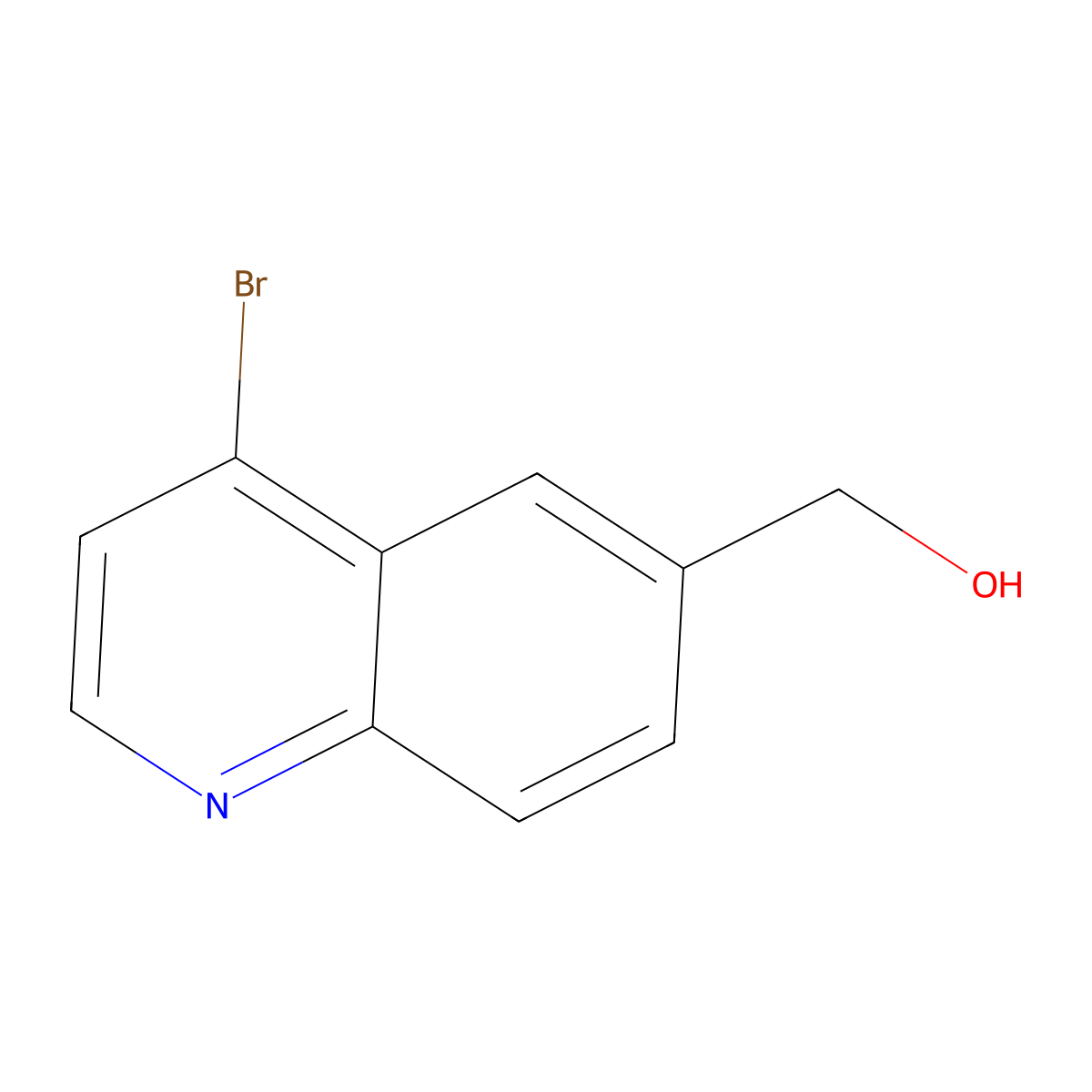 (4-Bromoquinolin-6-yl)methanol molecular structure, CAS 1637558-91-8