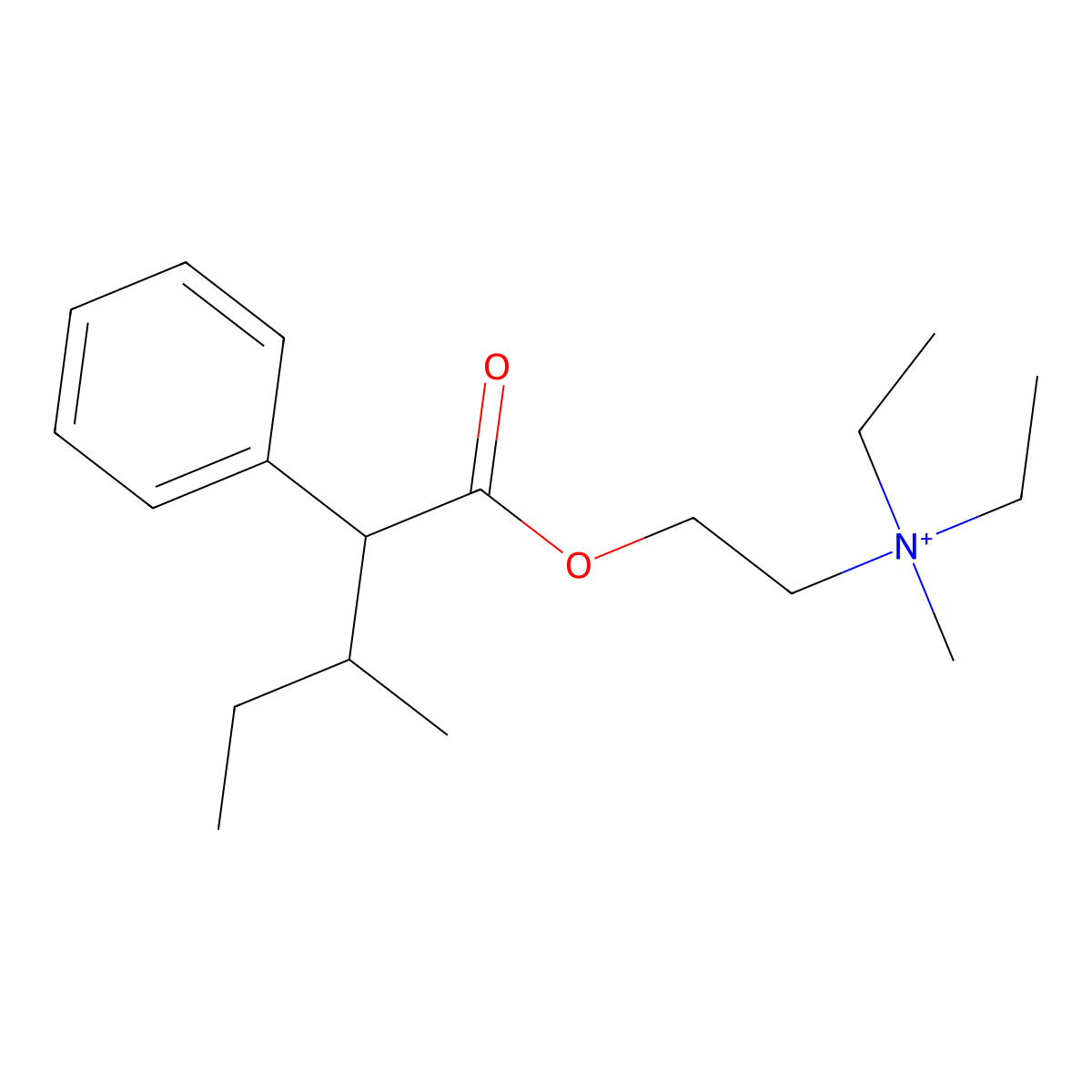 Valethamate molecular structure, CAS 16376-74-2