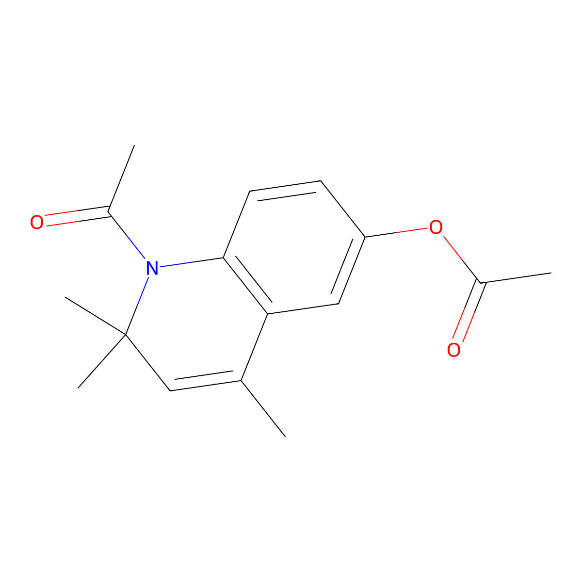 1-Acetyl-2,2,4-trimethyl-1,2-dihydroquinolin-6-yl acetate molecular structure, CAS 163763-45-9