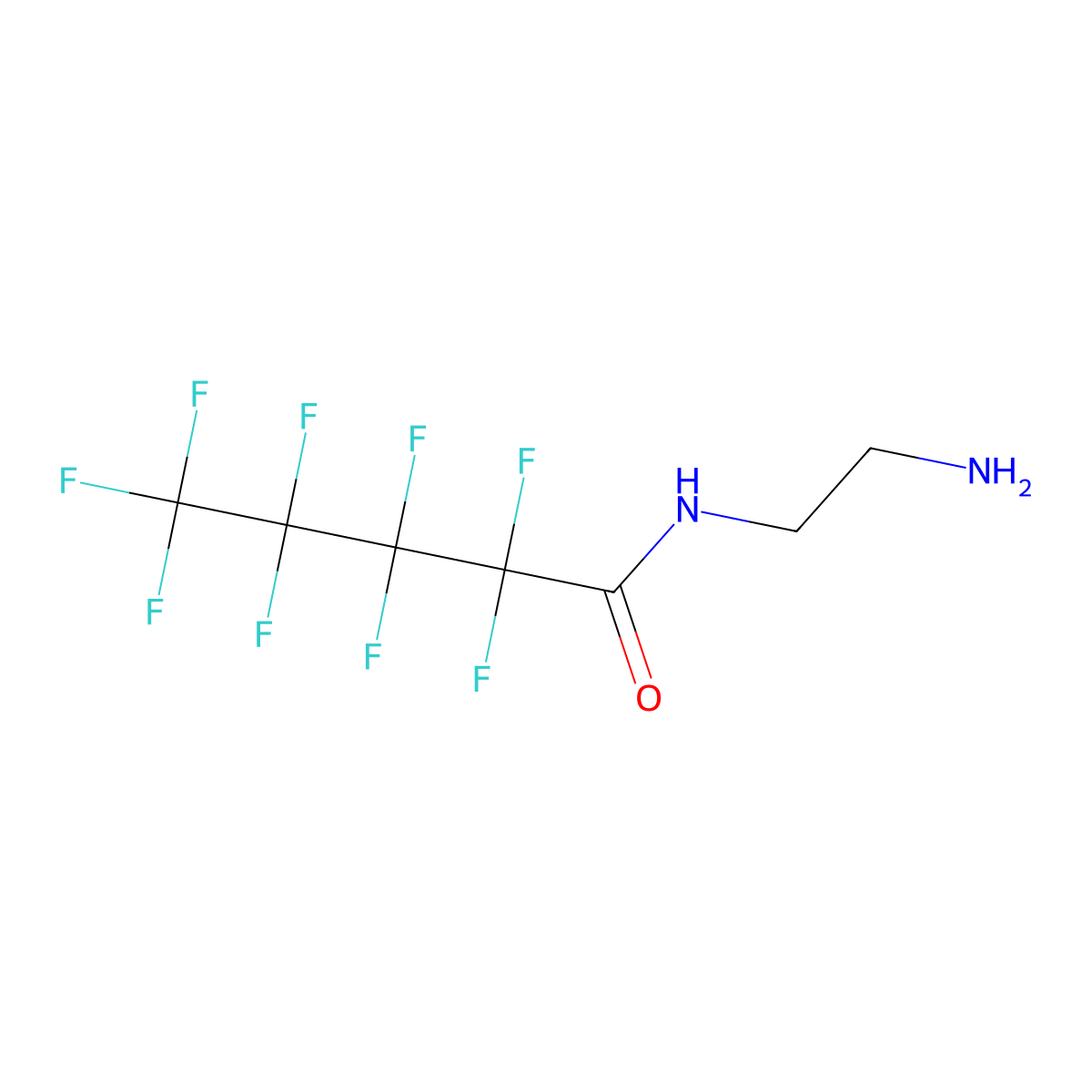 N-(2-aminoethyl)-2,2,3,3,4,4,5,5,5-nonafluoropentanamide molecular structure, CAS 1637640-46-0