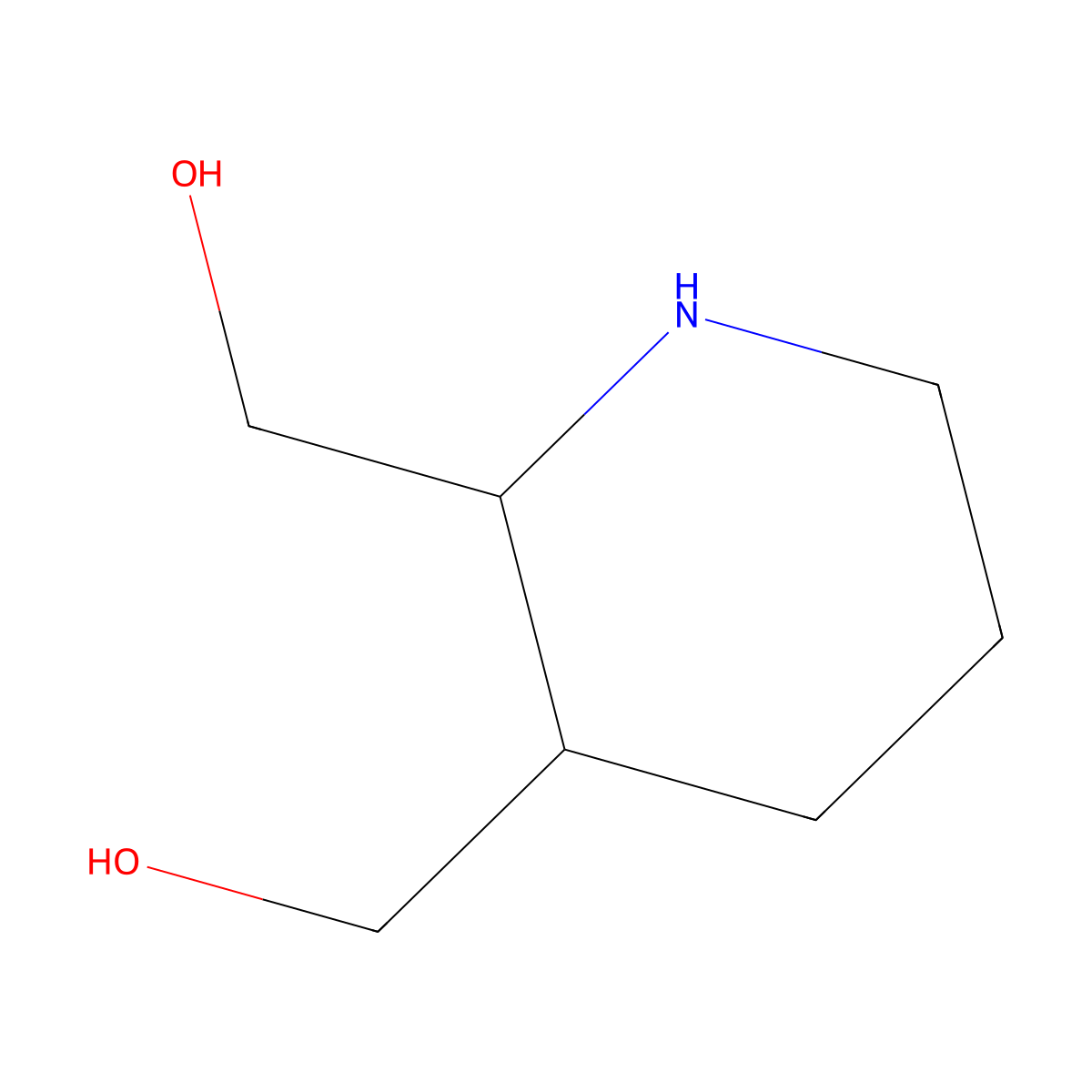 [3-(Hydroxymethyl)piperidin-2-yl]methanol molecular structure, CAS 1637646-94-6