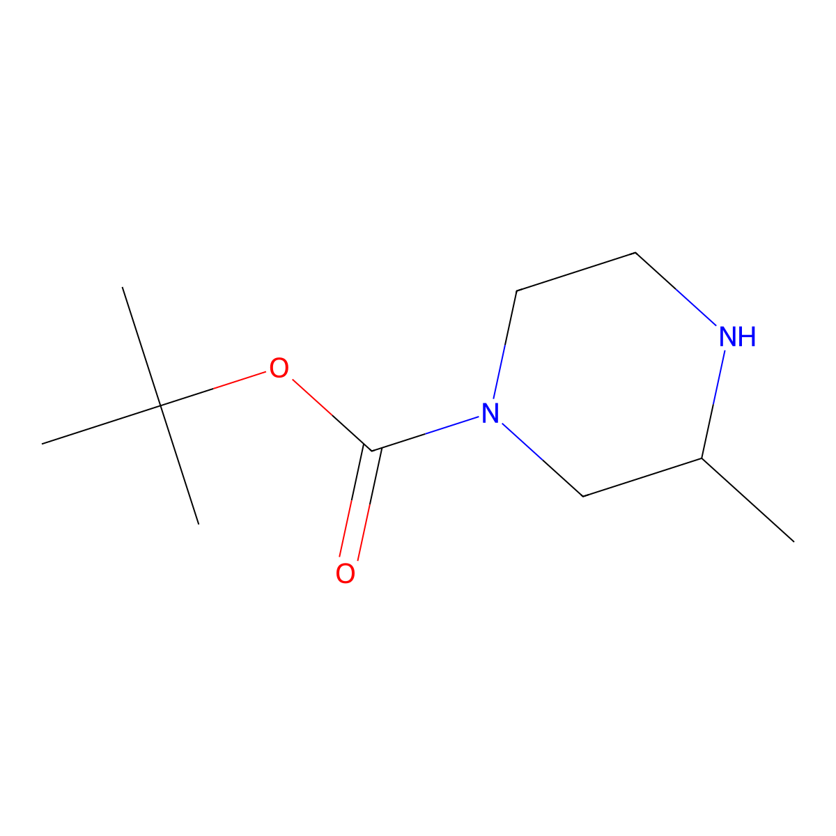 (R)-1-Boc-3-methylpiperazine molecular structure, CAS 163765-44-4