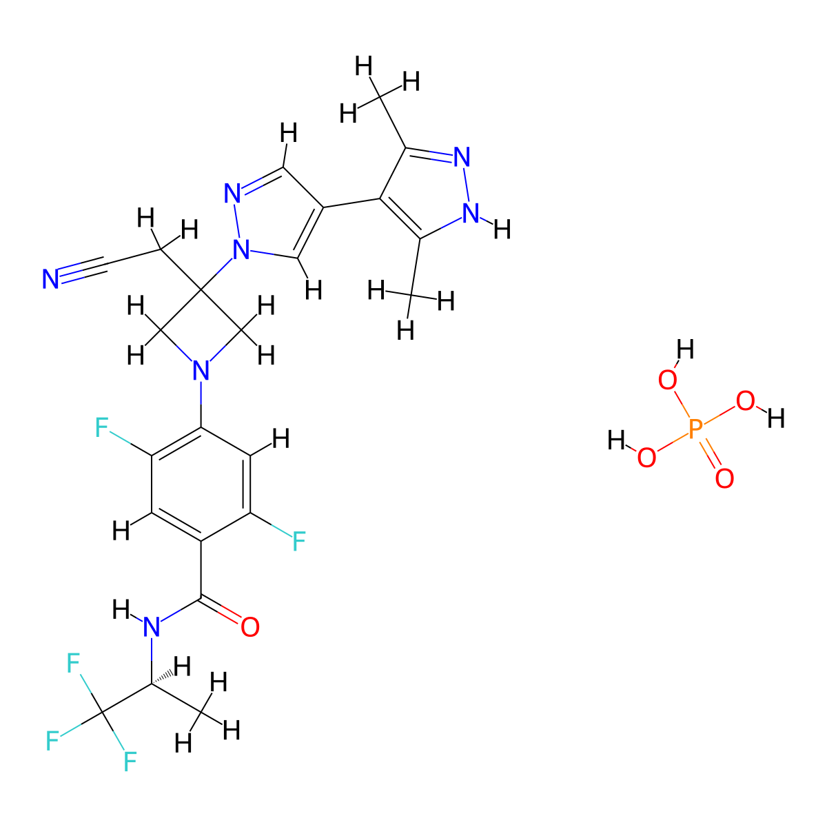 Povorcitinib Phosphate molecular structure, CAS 1637677-33-8
