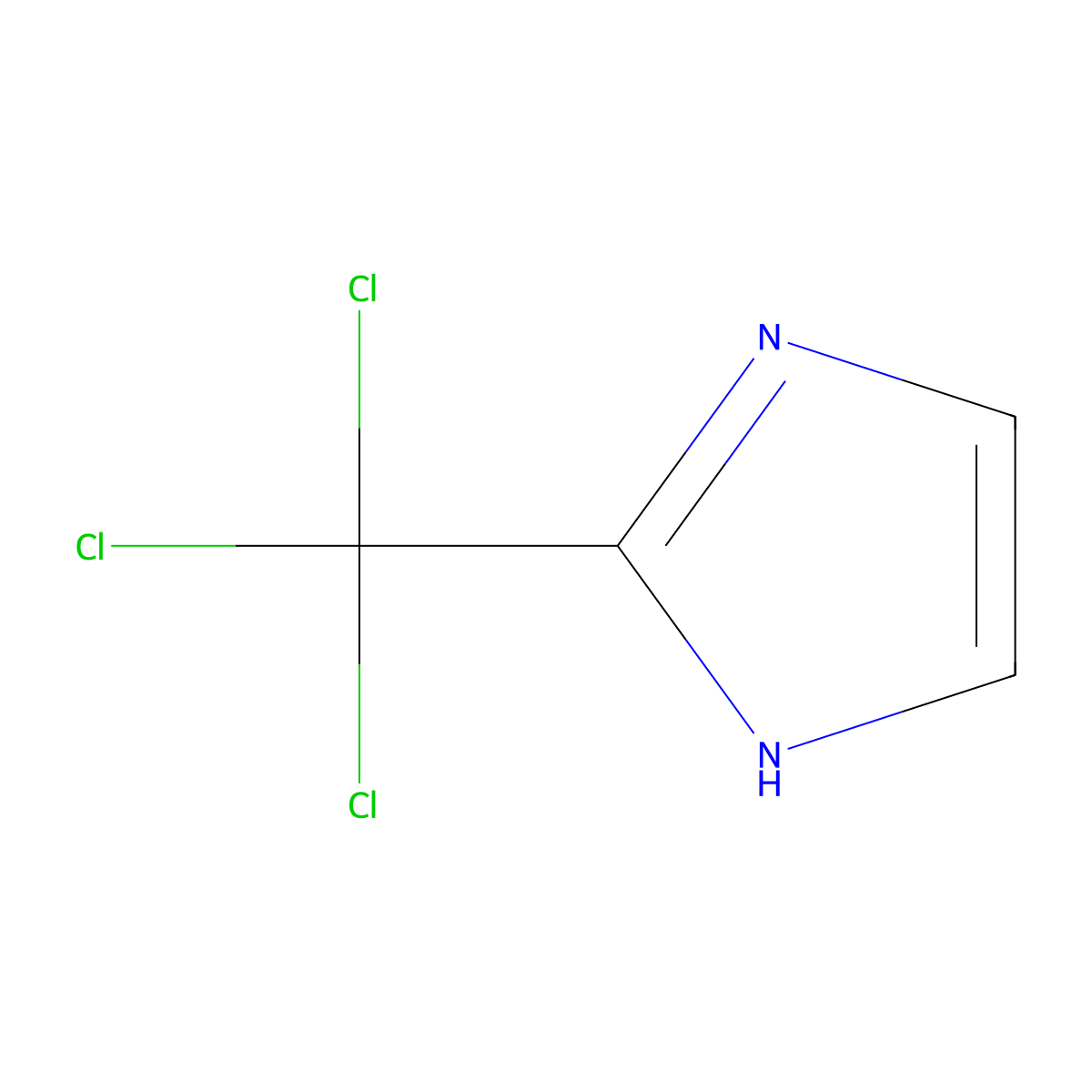 2-(trichloromethyl)-1H-imidazole molecular structure, CAS 163769-73-1