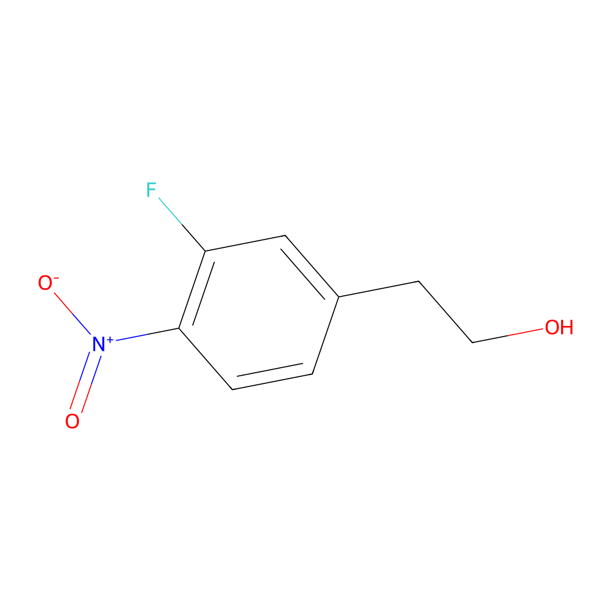2-(3-Fluoro-4-nitrophenyl)ethan-1-ol molecular structure, CAS 1637714-63-6