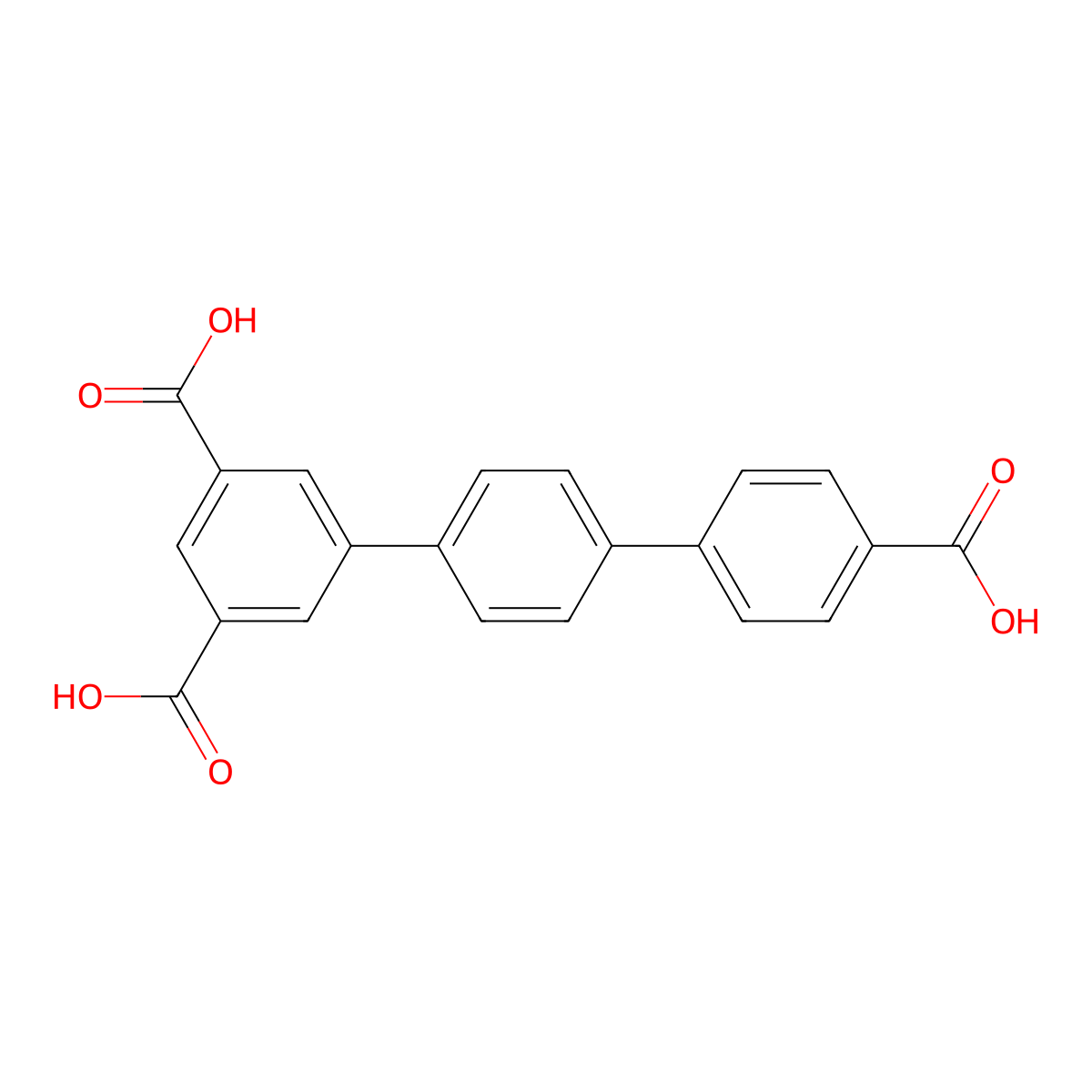 [1,1':4',1''-Terphenyl]-3,4'',5-tricarboxylic acid molecular structure, CAS 1637760-07-6