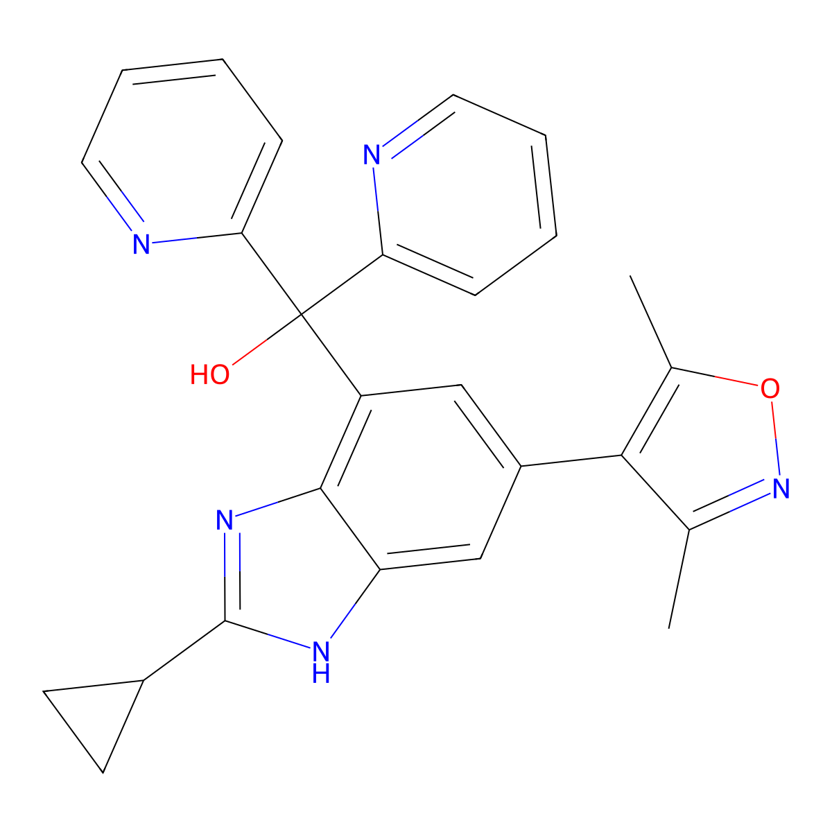 Alobresib molecular structure, CAS 1637771-14-2