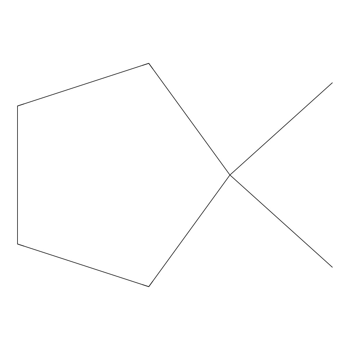 1,1-Dimethylcyclopentane molecular structure, CAS 1638-26-2
