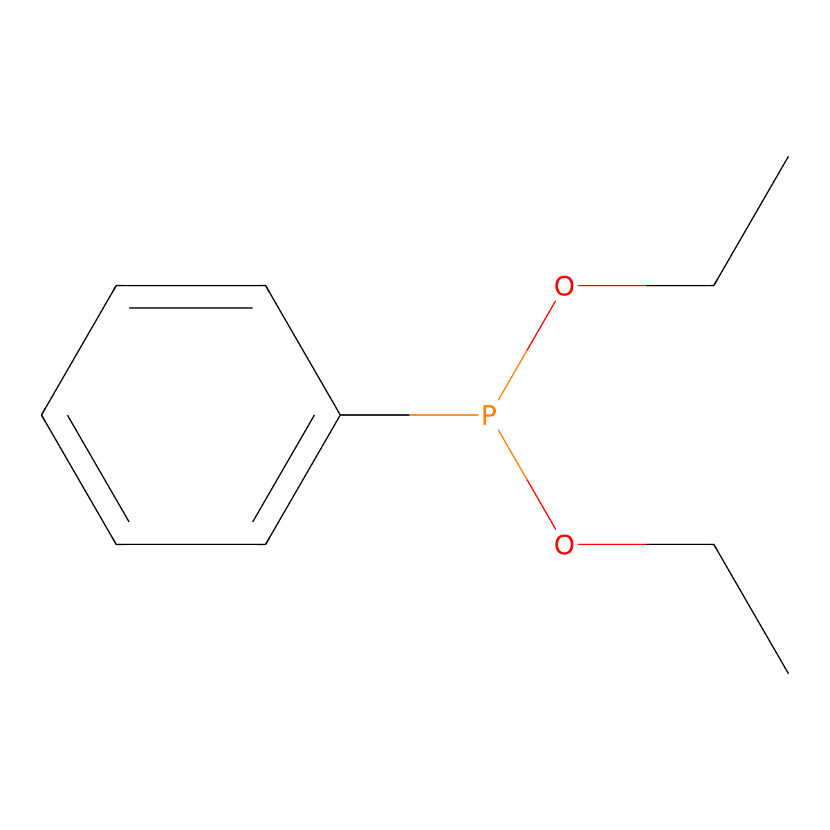 Diethyl phenylphosphonite molecular structure, CAS 1638-86-4