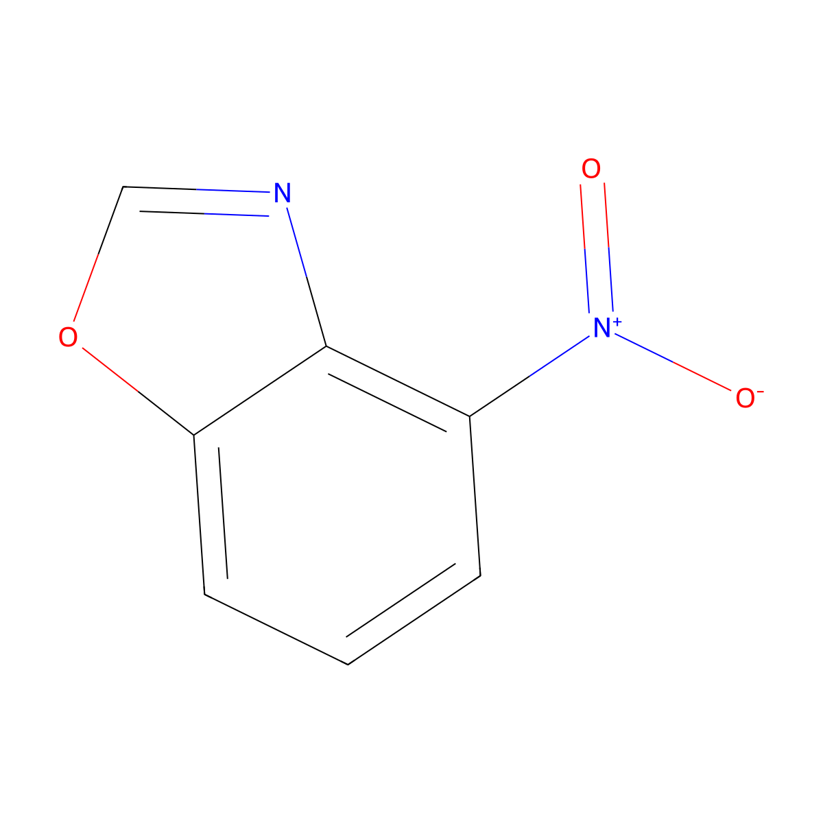4-Nitrobenzoxazole molecular structure, CAS 163808-13-7