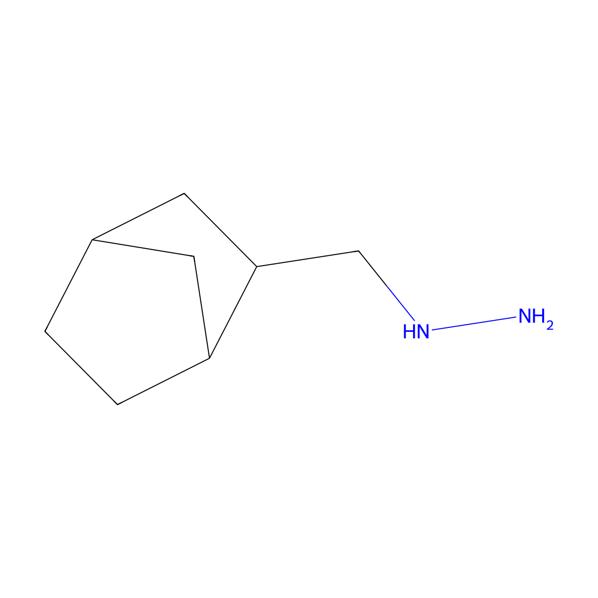 Hydrazine, (2-norbornylmethyl)- molecular structure, CAS 16381-84-3