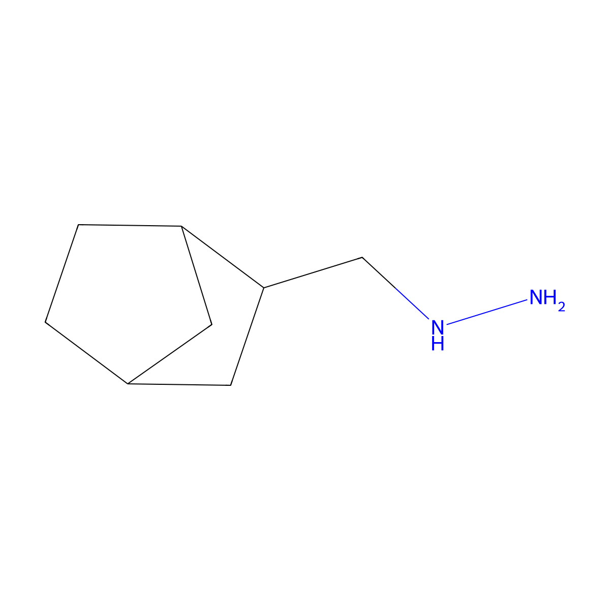 Hydrazine, (2-norbornylmethyl)- molecular structure, CAS 16381-84-3