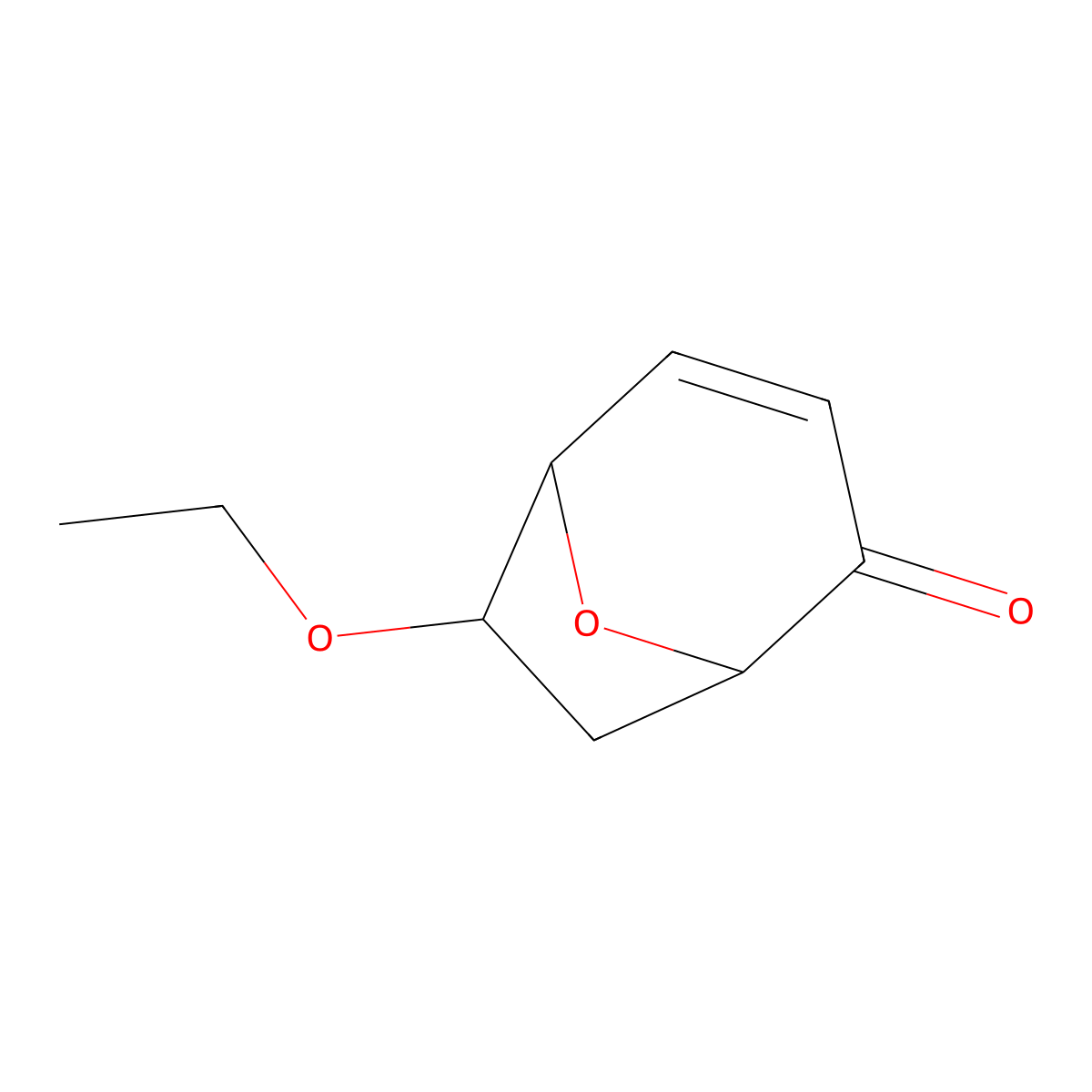 (1S,5S,6S)-6-ethoxy-8-oxabicyclo[3.2.1]oct-3-en-2-one molecular structure, CAS 1638115-76-0