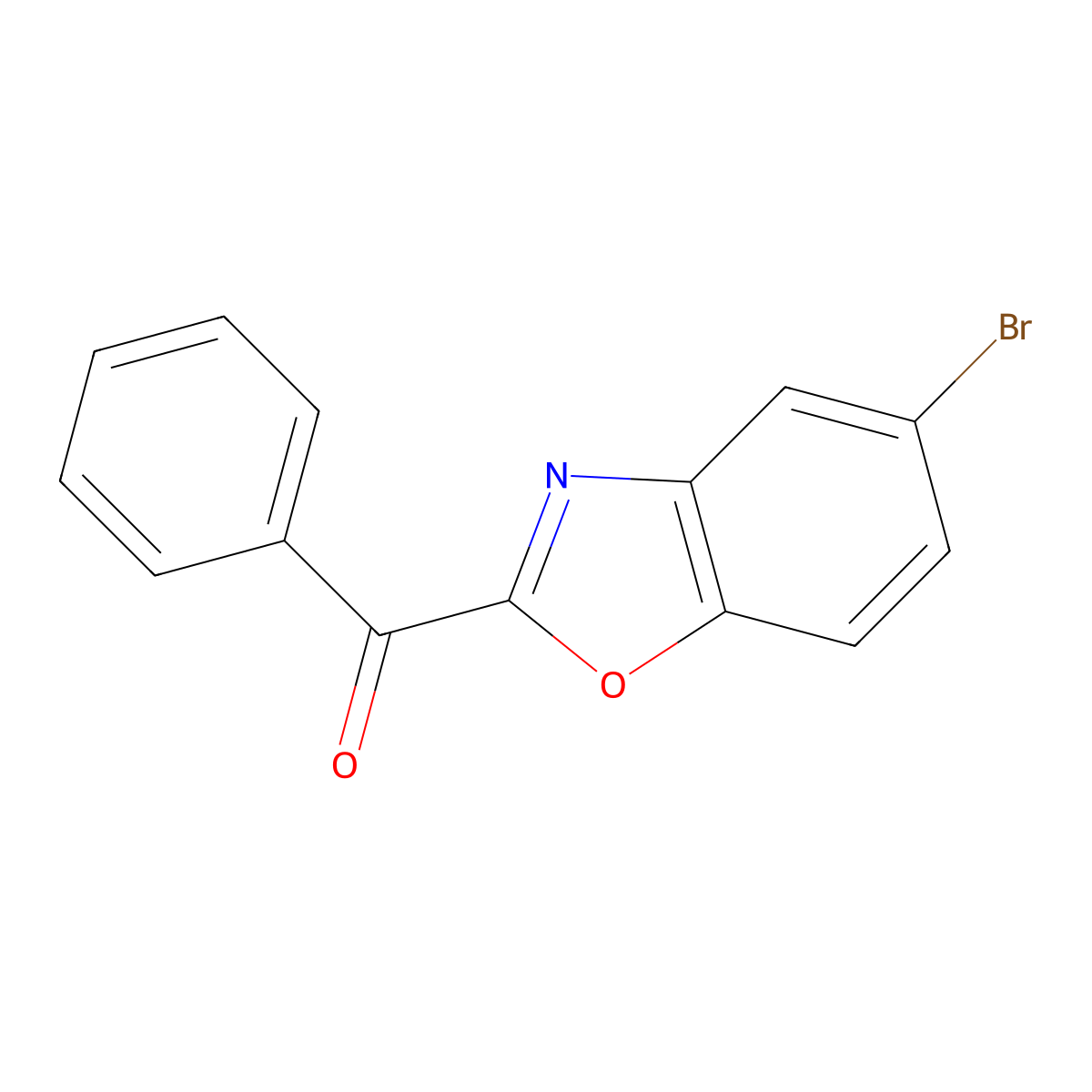 2-Benzoyl-5-bromo-1,3-benzoxazole molecular structure, CAS 1638125-49-1