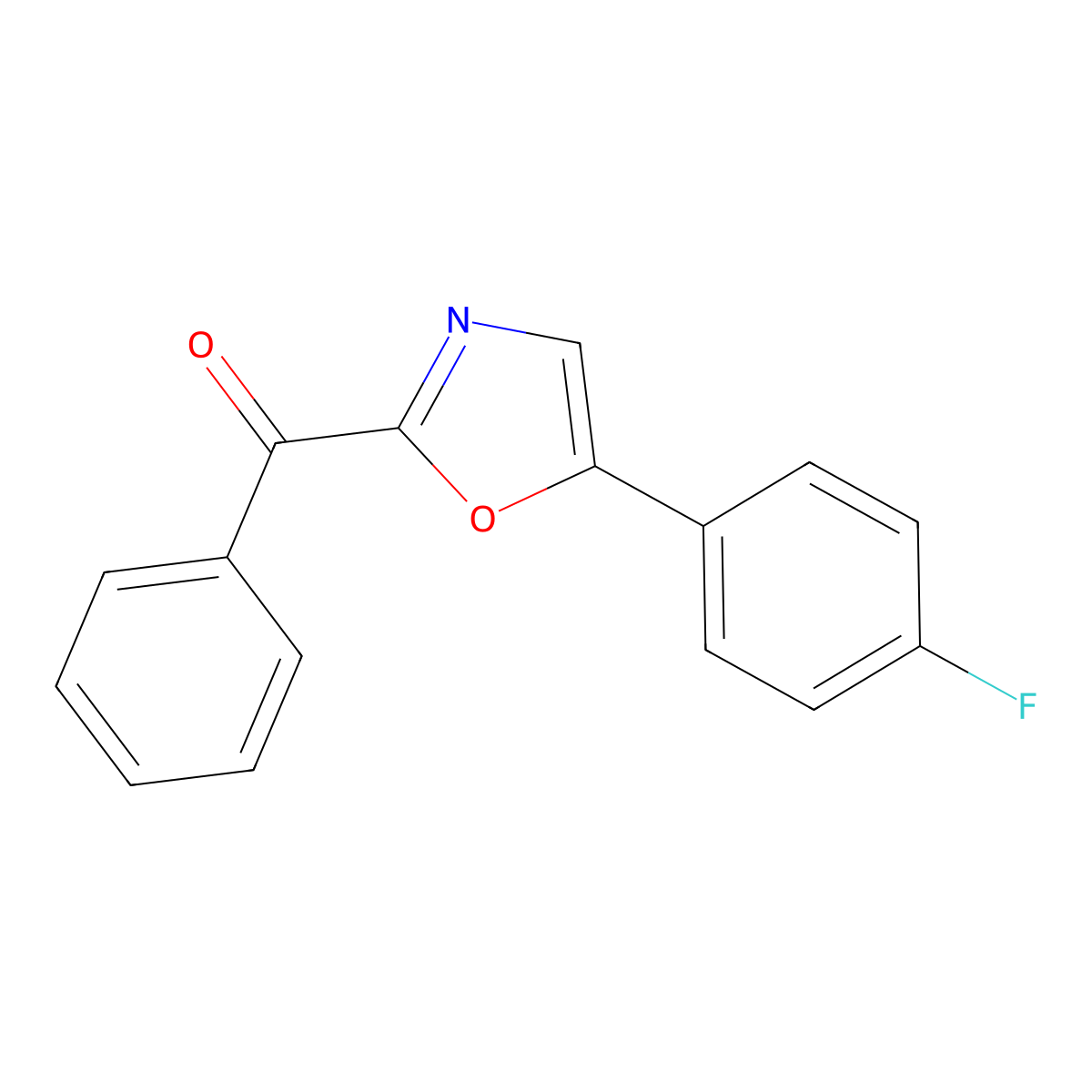 (5-(4-Fluorophenyl)oxazol-2-yl)(phenyl)methanone molecular structure, CAS 1638125-50-4