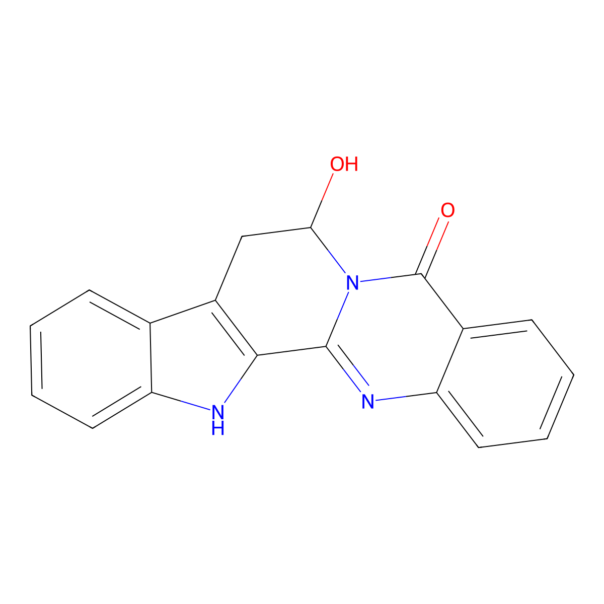 7beta-Hydroxyrutaecarpine molecular structure, CAS 163815-35-8