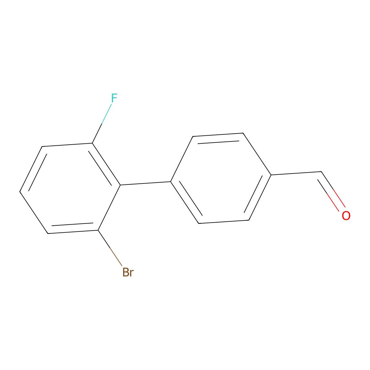 4-(2-Bromo-6-fluorophenyl)benzaldehyde molecular structure, CAS 1638159-27-9