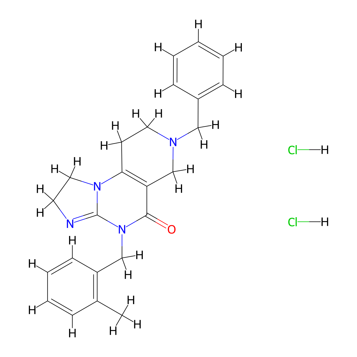 Dordaviprone Hydrochloride molecular structure, CAS 1638178-82-1