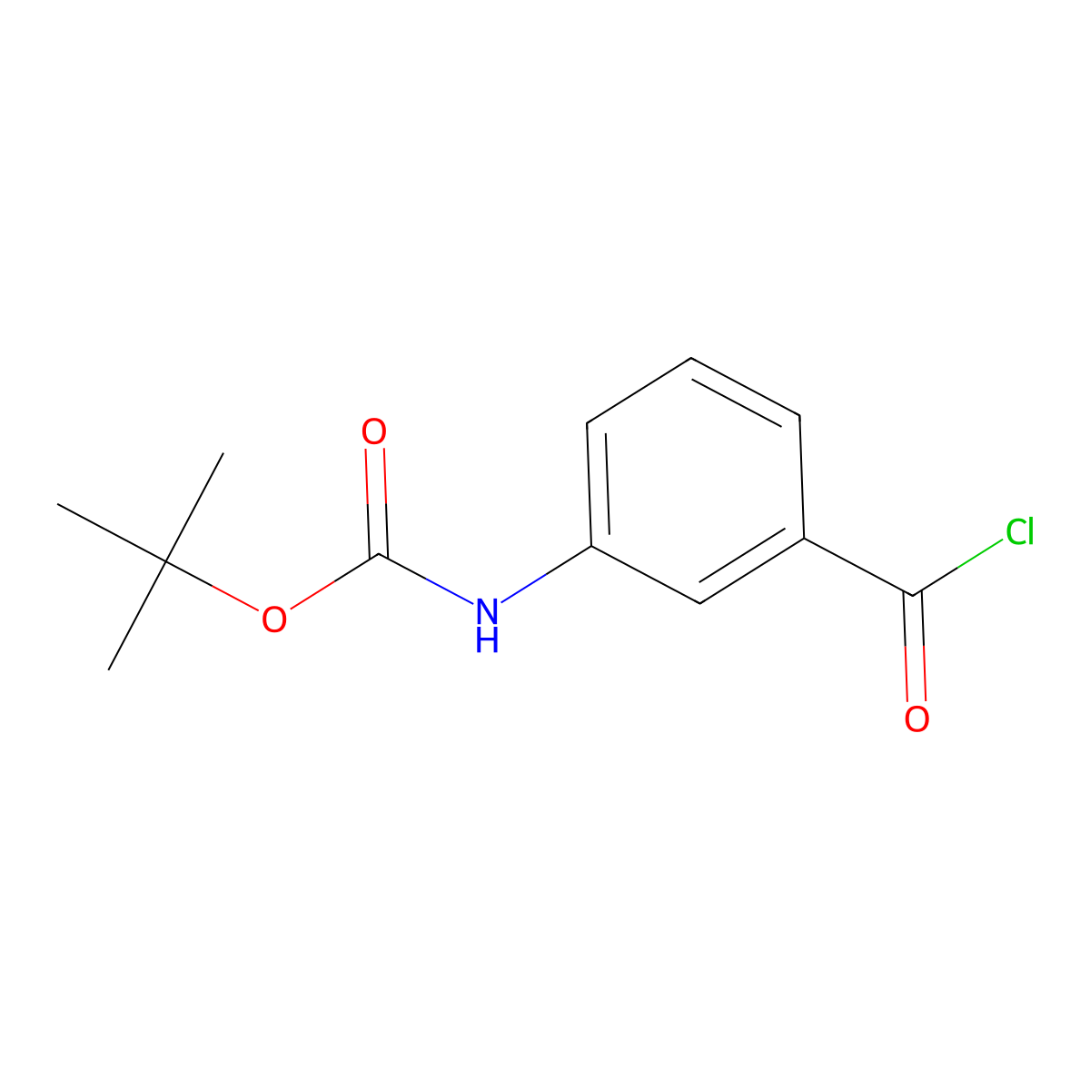 3-(Boc-amino)benzoyl Chloride molecular structure, CAS 1638250-75-5