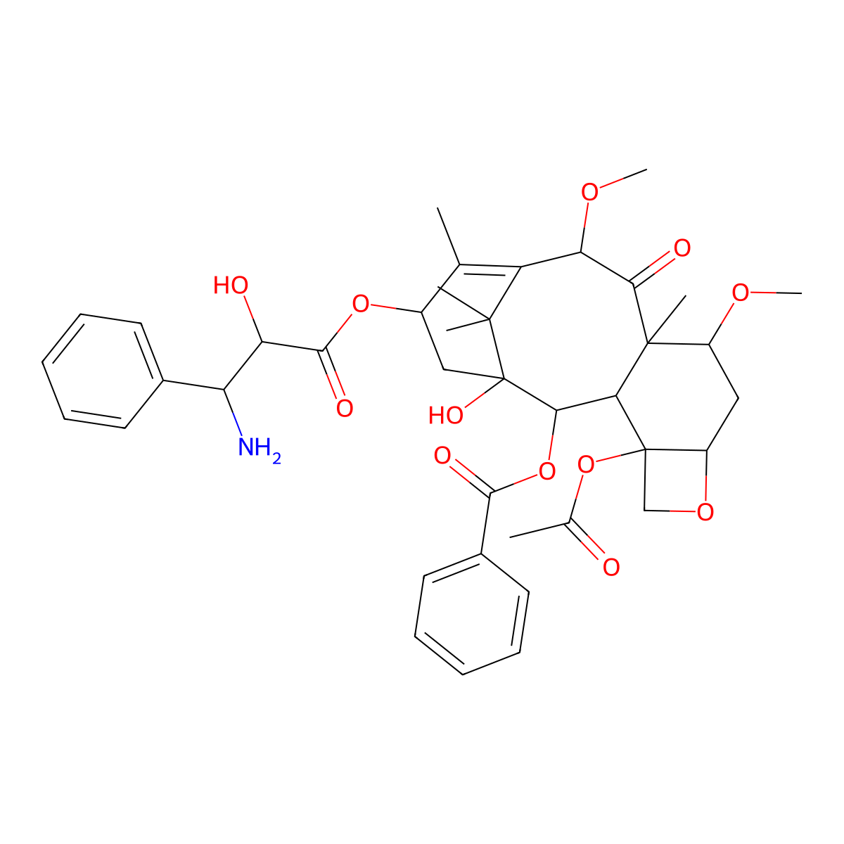 De-boc Cabazitaxel molecular structure, CAS 1638286-64-2