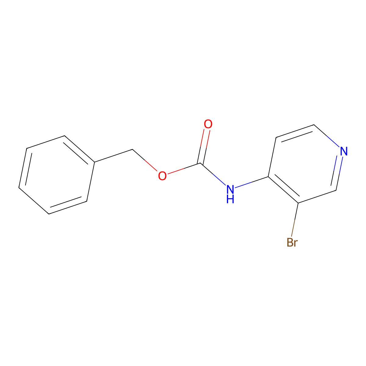 benzyl N-(3-bromopyridin-4-yl)carbamate molecular structure, CAS 1638289-86-7