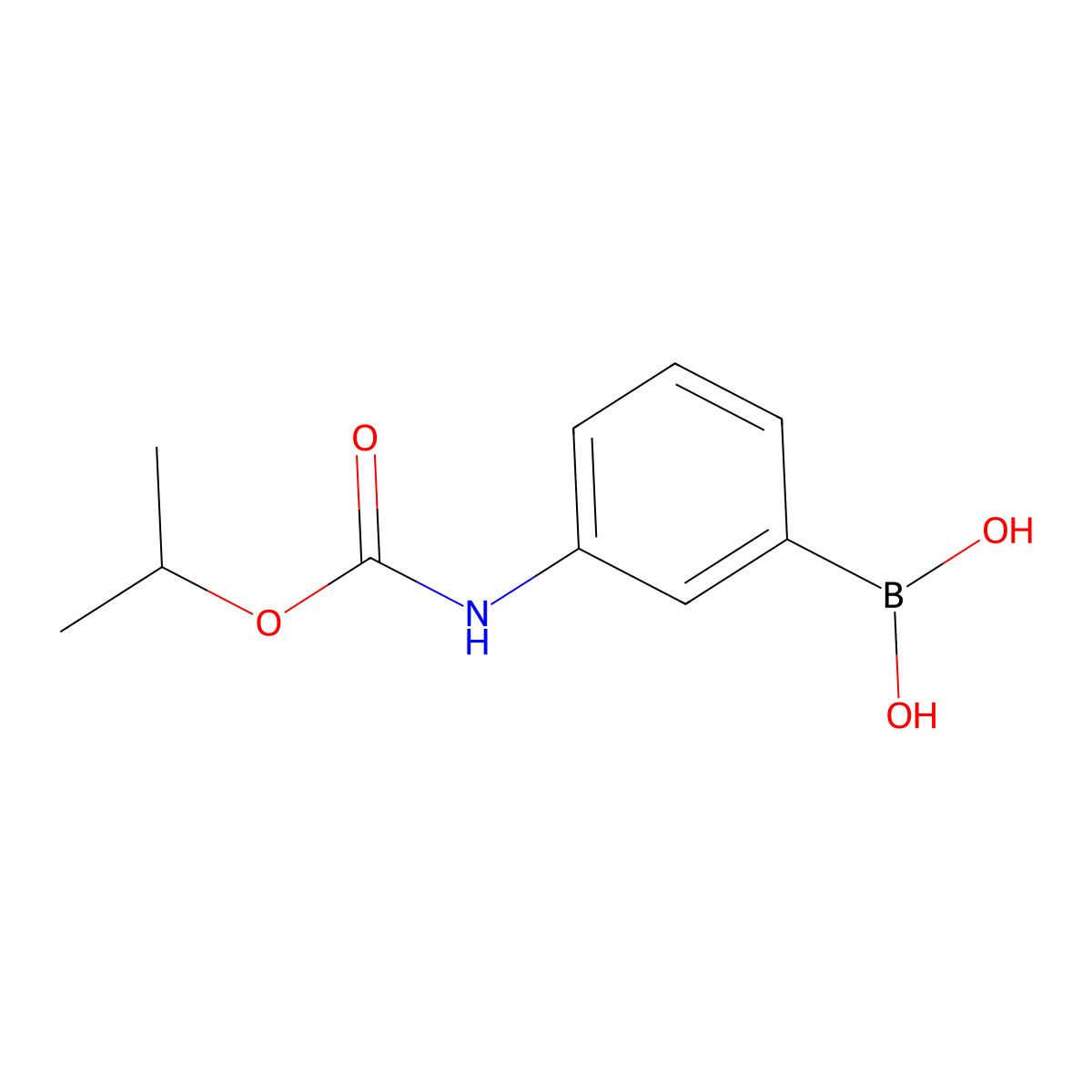3-[(Isopropoxycarbonyl)amino]phenylboronic acid molecular structure, CAS 1638329-69-7