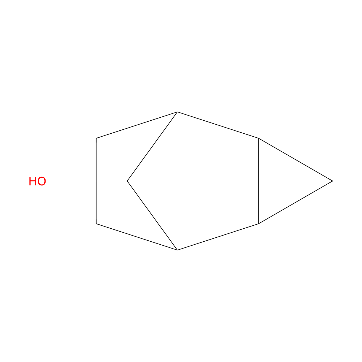 Tricyclo(3.2.1.02,4)octan-8-ol, endo-anti- molecular structure, CAS 16384-97-7