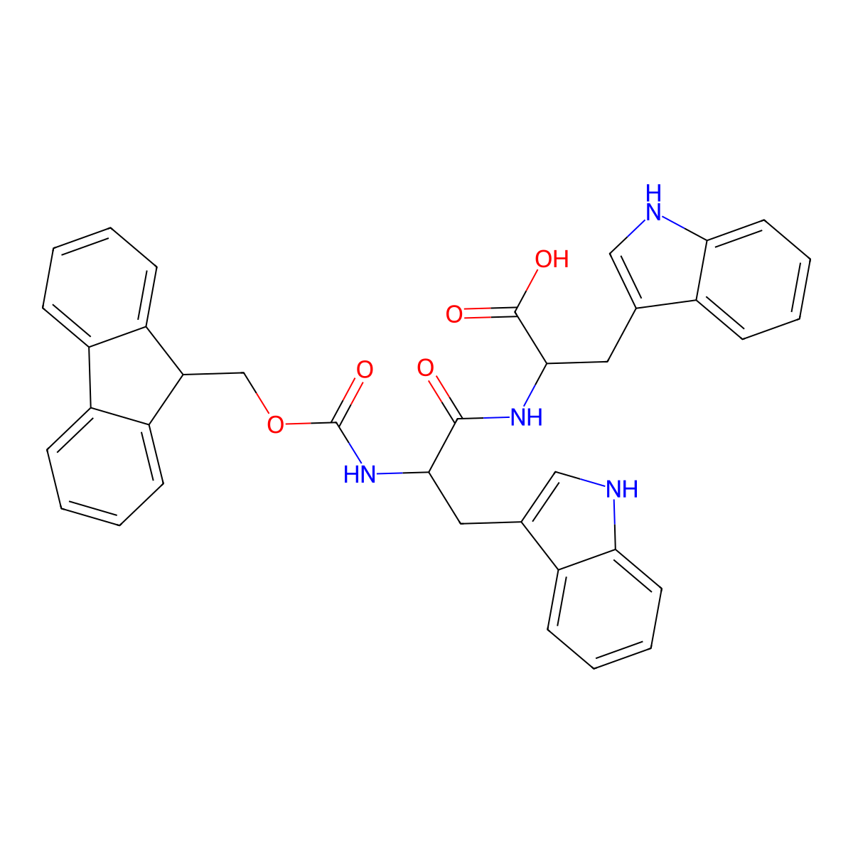 Fmoc-Trp-Trp-OH molecular structure, CAS 1638417-91-0
