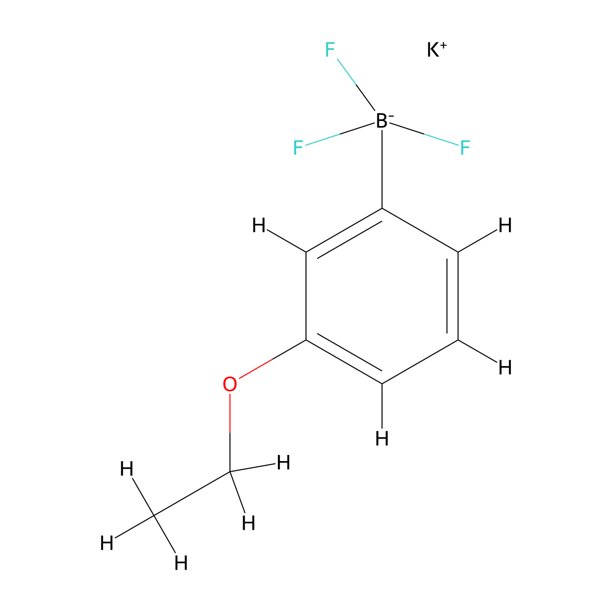 Potassium (3-ethoxyphenyl)trifluoroboranuide molecular structure, CAS 1638533-83-1