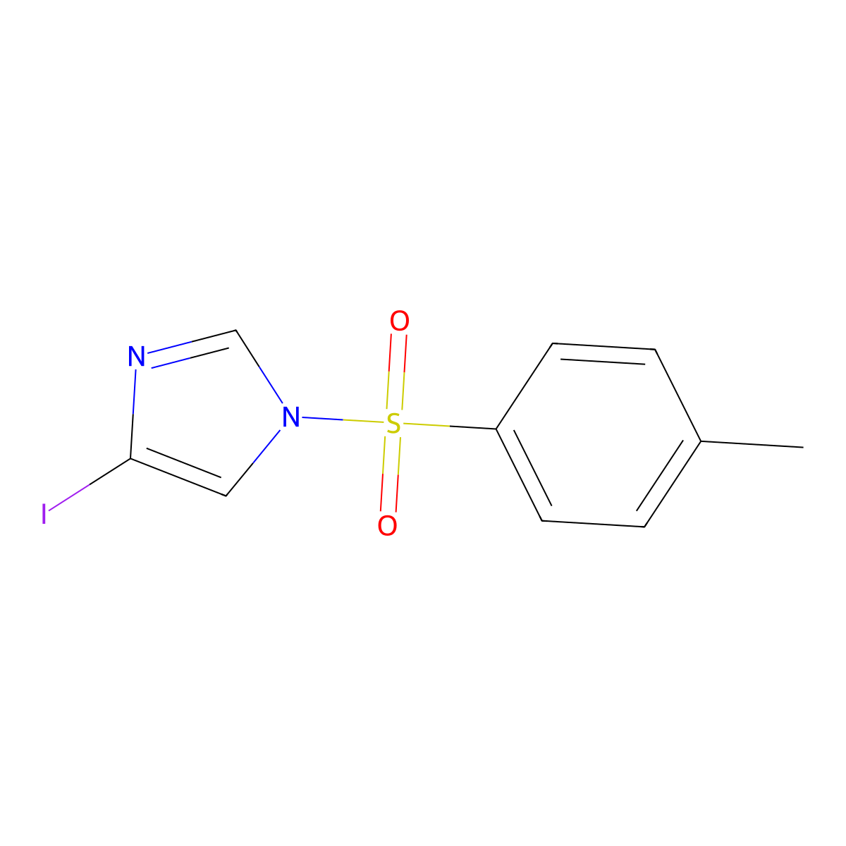 4-Iodo-1-tosyl-1H-imidazole molecular structure, CAS 163854-63-5