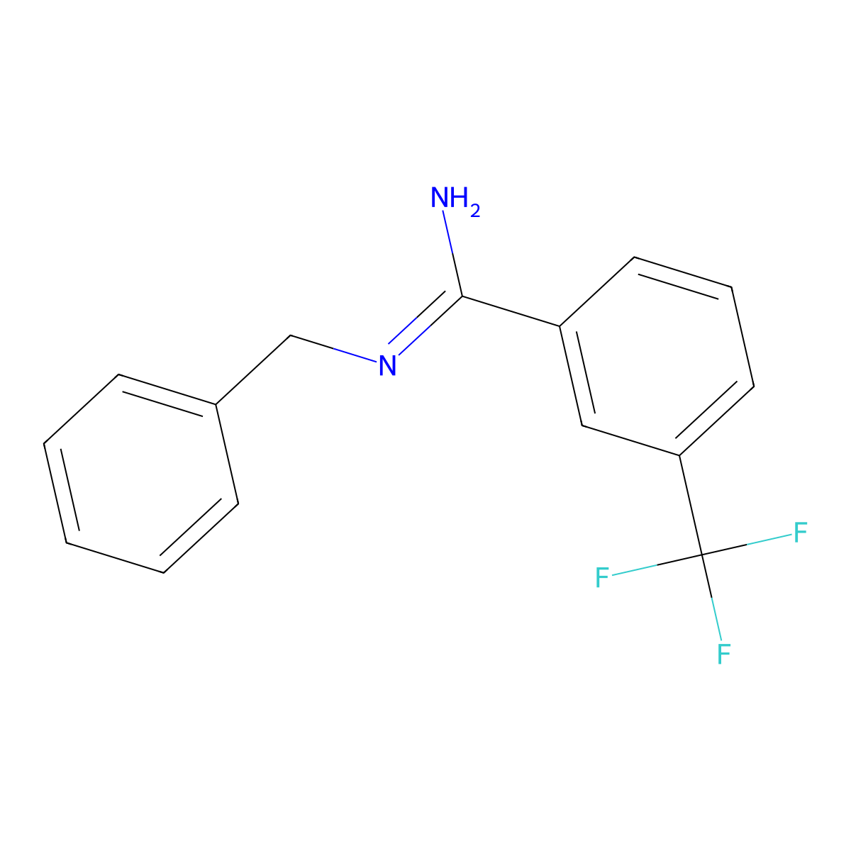 N-Benzyl-3-(trifluoromethyl)benzenecarboximidamide molecular structure, CAS 1638583-98-8