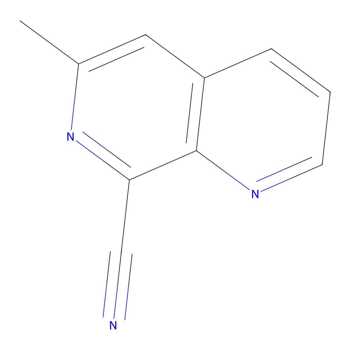 6-Methyl-1,7-naphthyridine-8-carbonitrile molecular structure, CAS 1638591-56-6