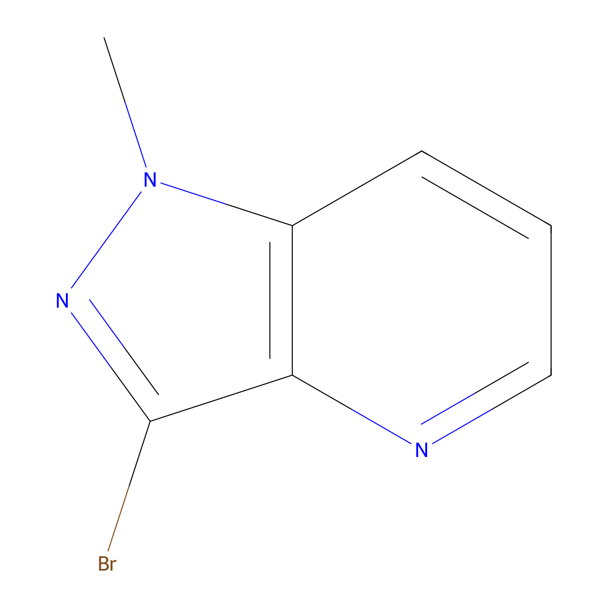 3-Bromo-1-methyl-1H-pyrazolo[4,3-b]pyridine molecular structure, CAS 1638593-61-9