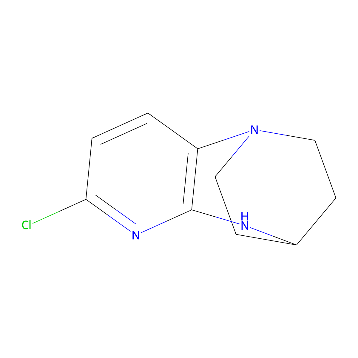 7-Chloro-2,3,4,5-tetrahydro-1,4-ethanopyrido[2,3-b][1,4]diazepine molecular structure, CAS 1638604-54-2