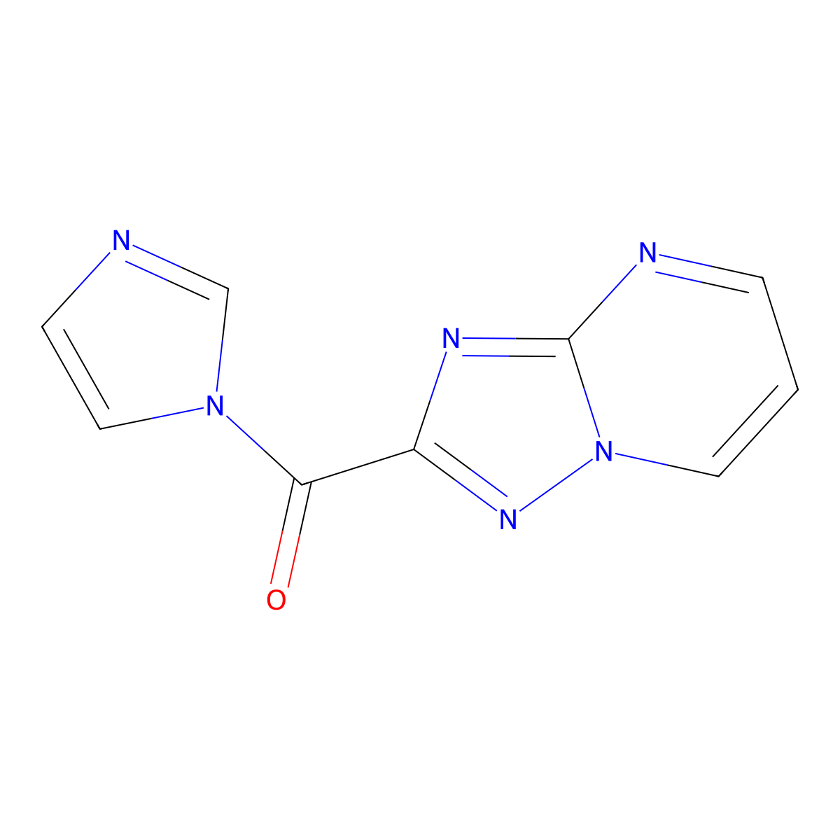 2-(1H-imidazol-1-ylcarbonyl)[1,2,4]triazolo[1,5-a]pyrimidine molecular structure, CAS 1638612-65-3