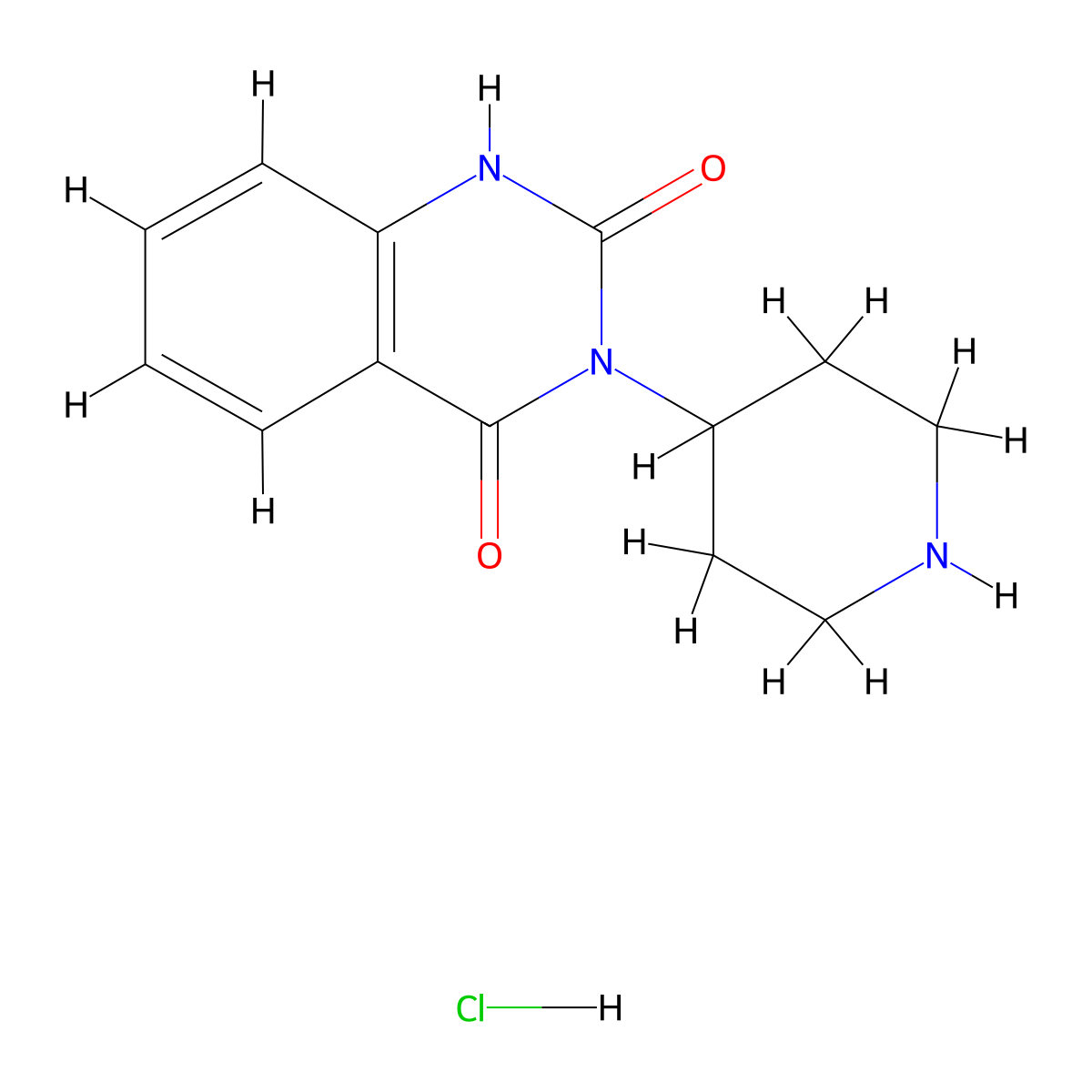 3-piperidin-4-ylquinazoline-2,4(1H,3H)-dione hydrochloride molecular structure, CAS 1638612-81-3