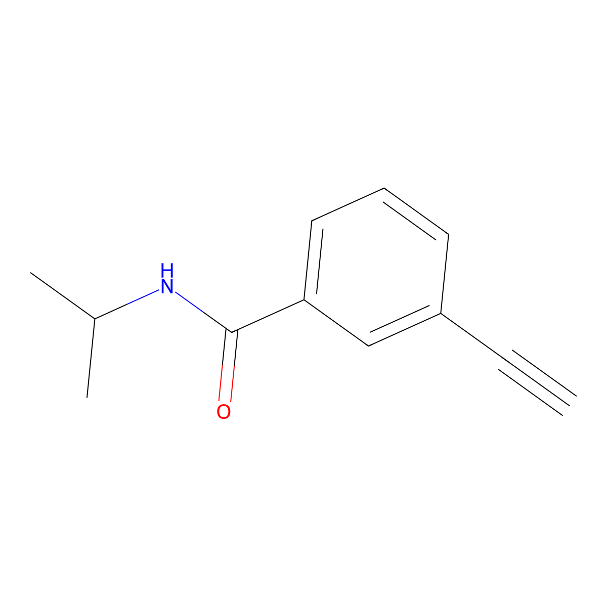 3-Ethynyl-N-isopropylbenzamide molecular structure, CAS 1638638-00-2