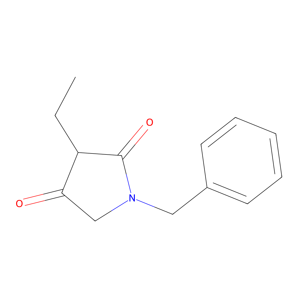 1-Benzyl-3-ethylpyrrolidine-2,4-dione molecular structure, CAS 1638640-94-4