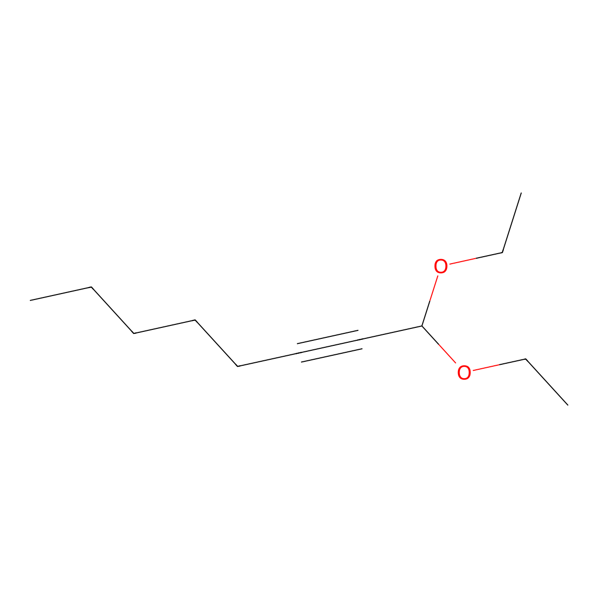1,1-Diethoxyoct-2-yne molecular structure, CAS 16387-55-6