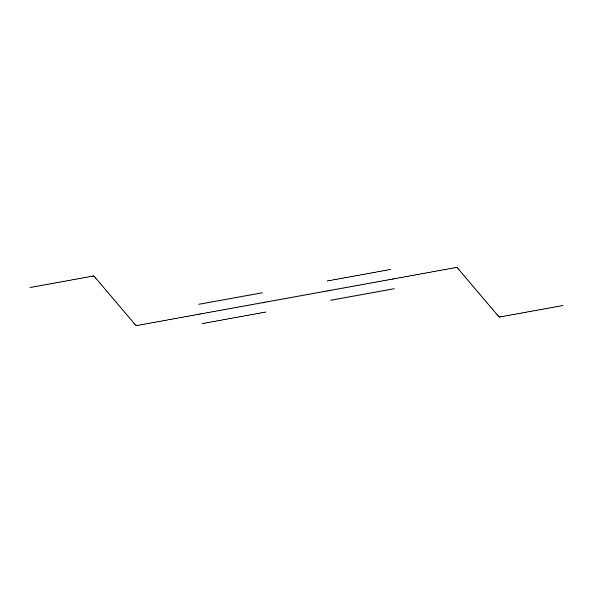 4,6-Decadiyne molecular structure, CAS 16387-71-6