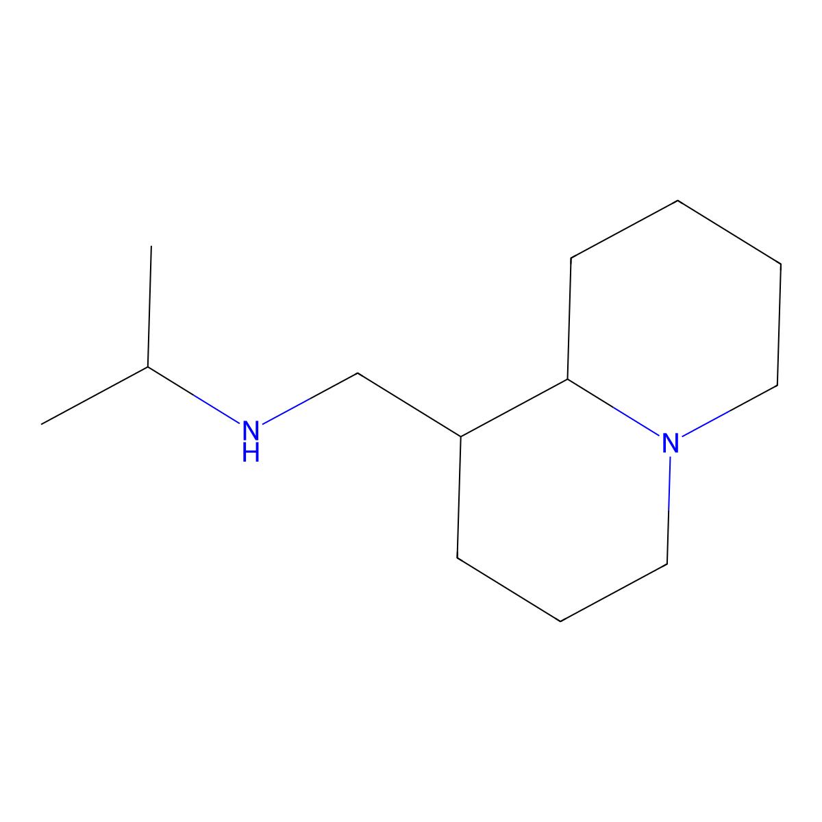 N-(octahydro-2H-quinolizin-1-ylmethyl)propan-2-amine molecular structure, CAS 1638737-95-7