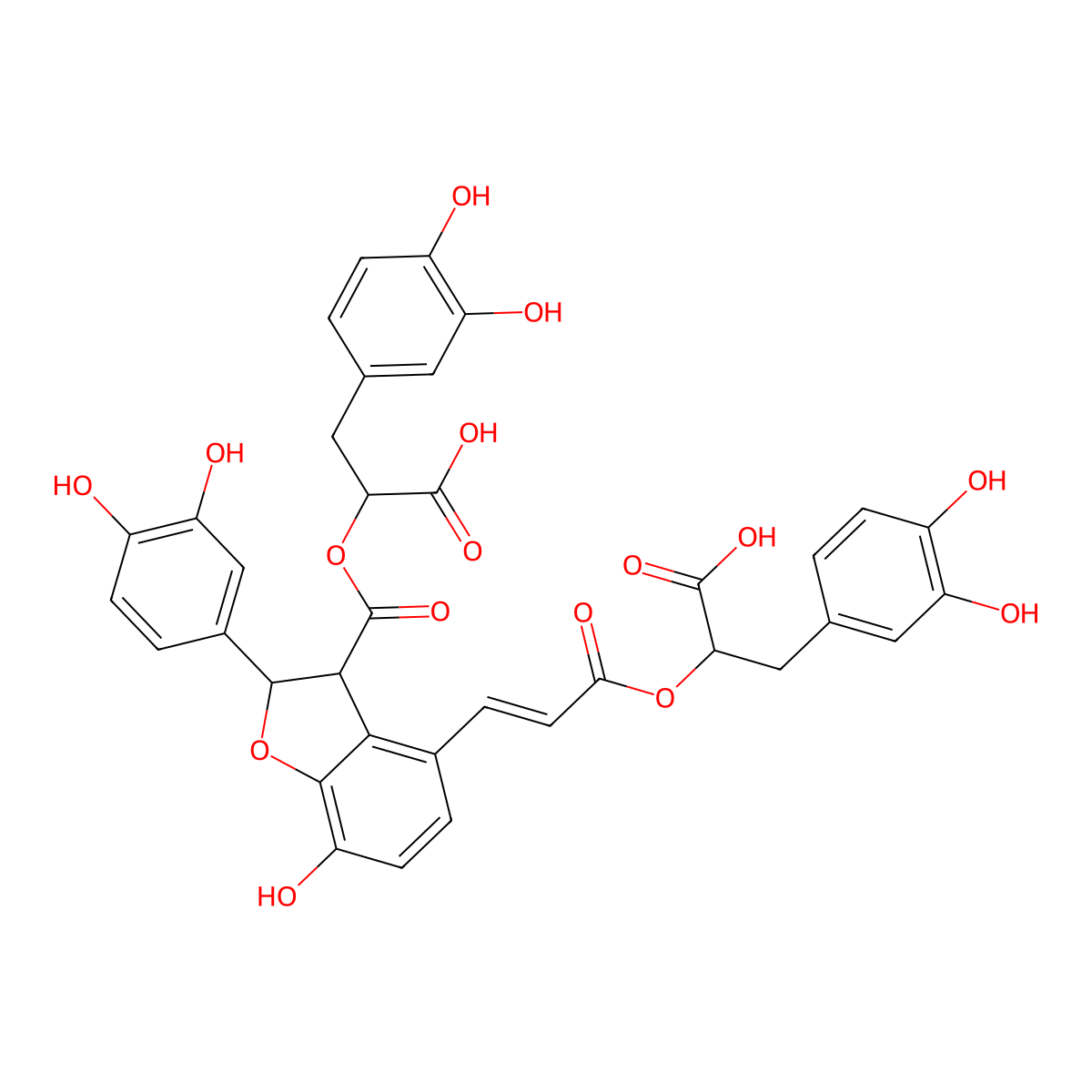 Salvianolic acid Y molecular structure, CAS 1638738-76-7