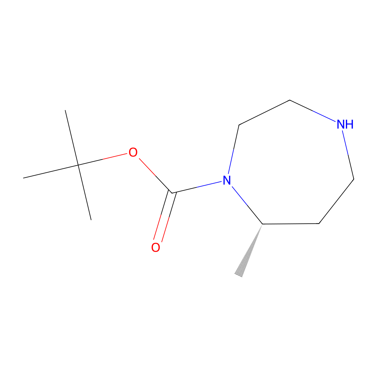 tert-Butyl (7S)-7-methyl-1,4-diazepane-1-carboxylate molecular structure, CAS 1638744-15-6