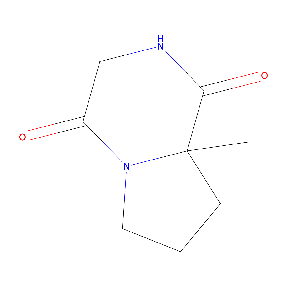 (R)-8A-methylhexahydropyrrolo[1,2-a]pyrazine-1,4-dione molecular structure, CAS 1638744-87-2